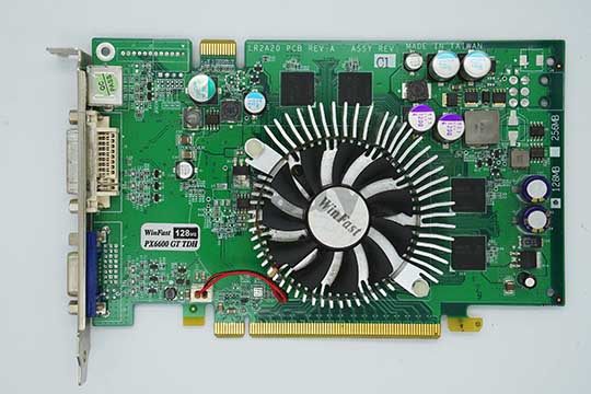 丽台Winfast PX6600 GT TDH 128MB显示卡（nVIDIA GeForce 6600 GT芯片）